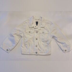 GAP Girls White Jean Jacket